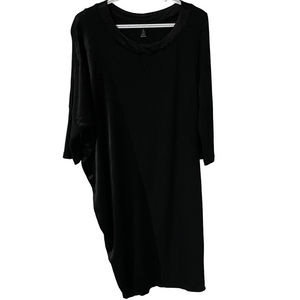 Ronan Chen Two Tone Black Fabric Dress Size 10